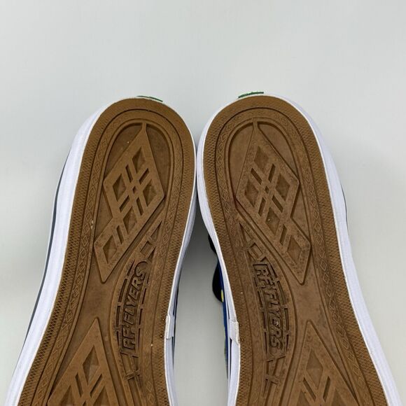 PF Flyers Center Hi Reiss Sneakers Mens 17 Blue Yellow Canvas Retro Shoes - Picture 13 of 14